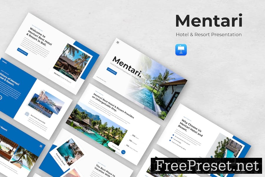 Mentari - Hotel & Resort Keynote Template J63EDNG