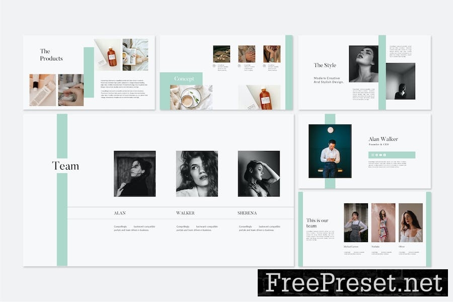 MERDA - Minimal Google Slide Presentation Template ERGMQZ4