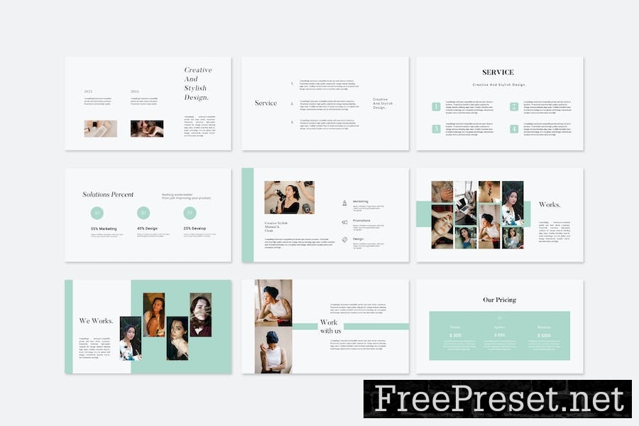 MERDA - Minimal Google Slide Presentation Template ERGMQZ4