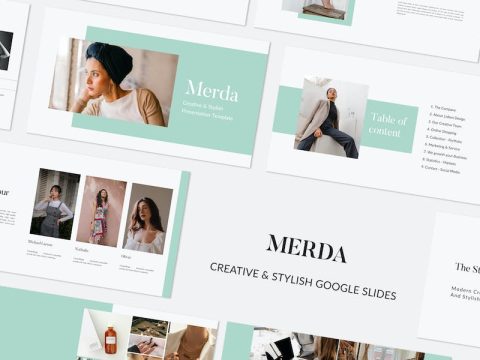 MERDA - Minimal Google Slide Presentation Template ERGMQZ4