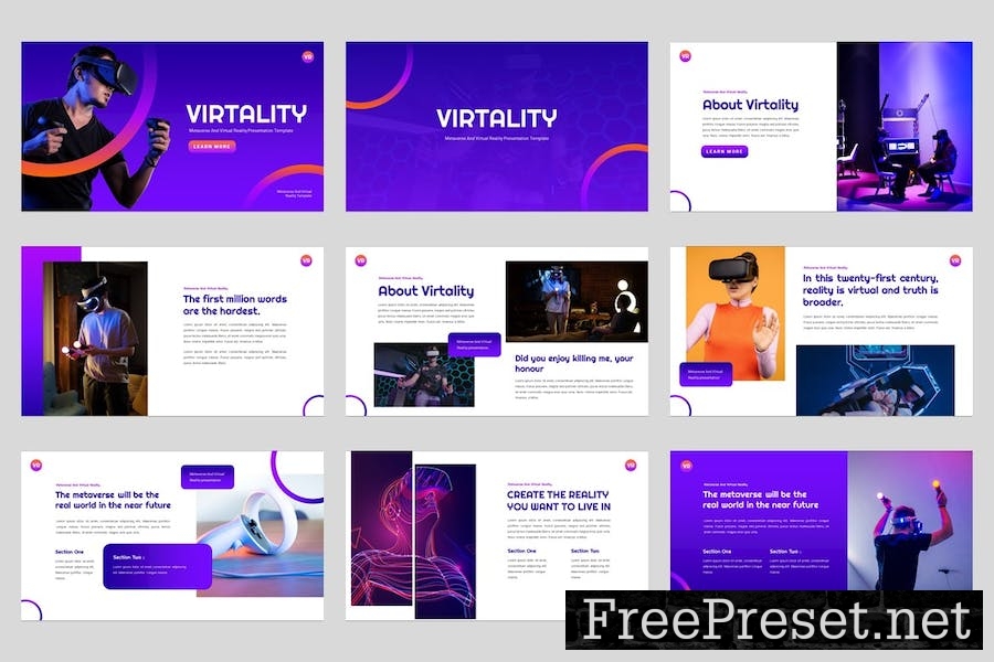 Metaverse and Virtual Reality Keynote Template J8UNGG4