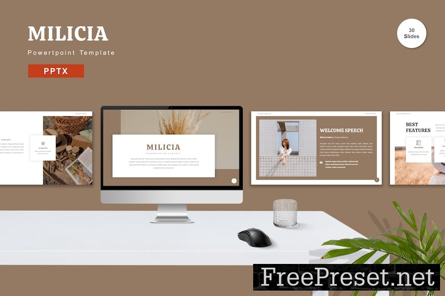 Milicia - Powerpoint Template XMS6U7R