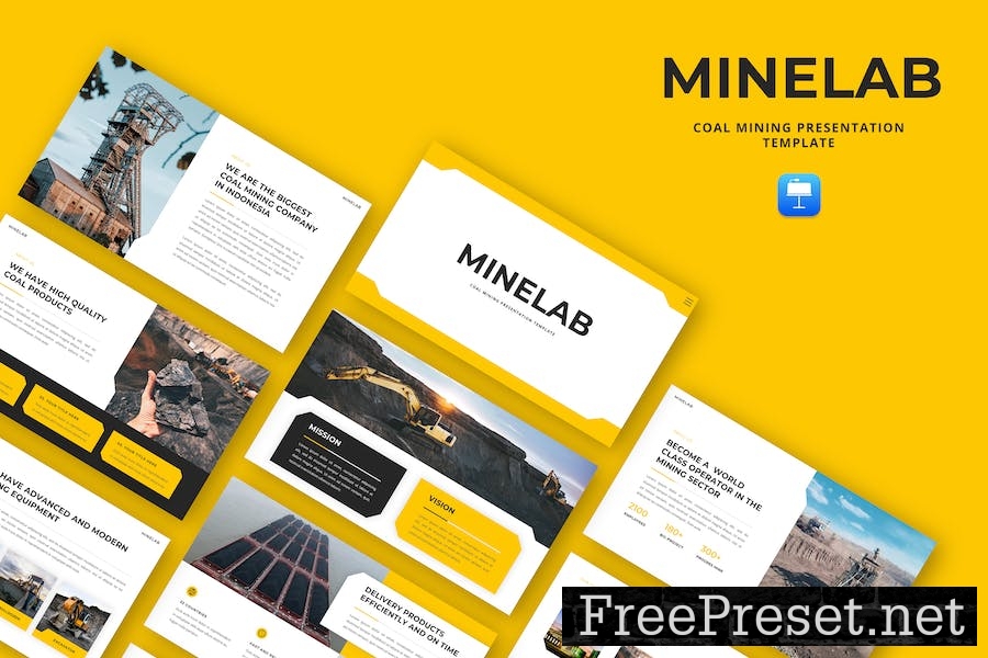 Minelab - Coal Mining Keynote Template 83S83NV