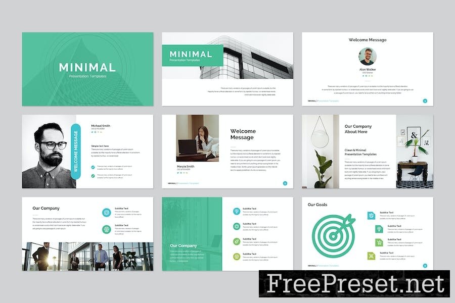 Minimal - PowerPoint Template 74BU7QQ