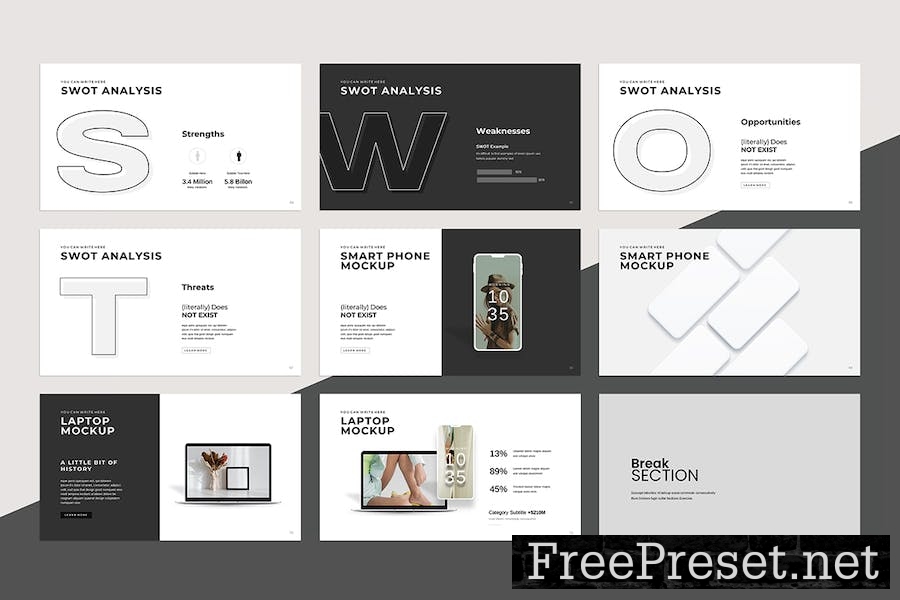 Minimal Presentation Template 5H8G5PT