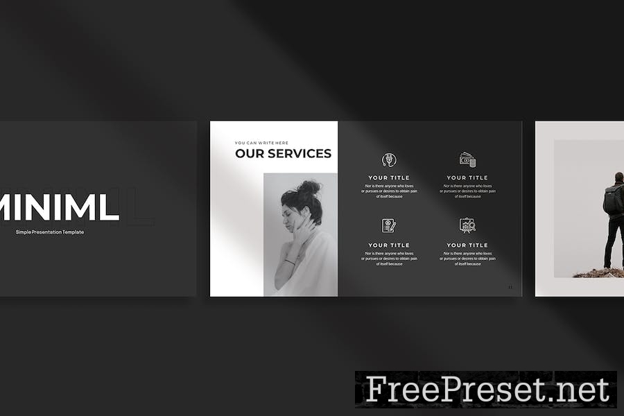 Minimal Presentation Template 5H8G5PT