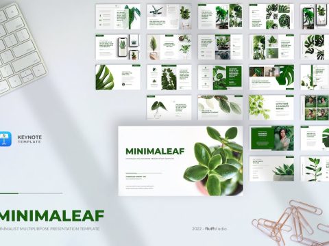 Minimaleaf - Minimalist Keynote Template 7E7G6XG