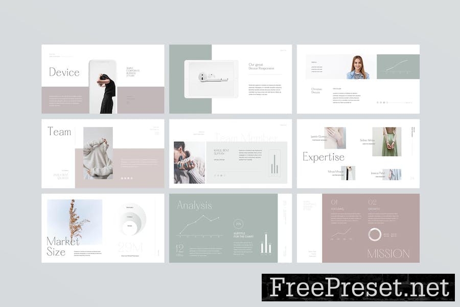 Minimalism Keynote Presentation Template 5ZM34DZ