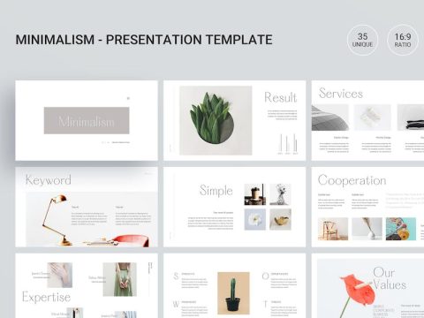 Minimalism Keynote Presentation Template 5ZM34DZ