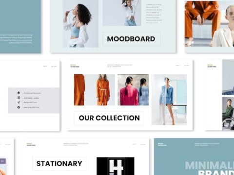 Minimalist Brand Guideline Keynote Presentation Te