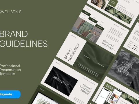 Minimalist Brand Guideline Keynote XUKJPRU