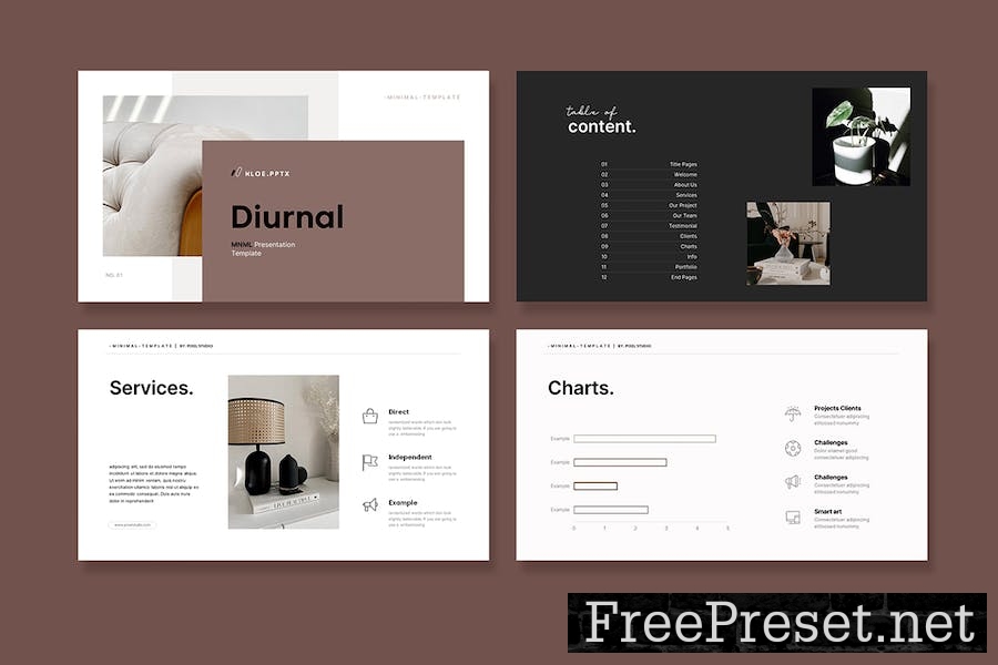 Minimalist Google Slides Template YDGP6W5