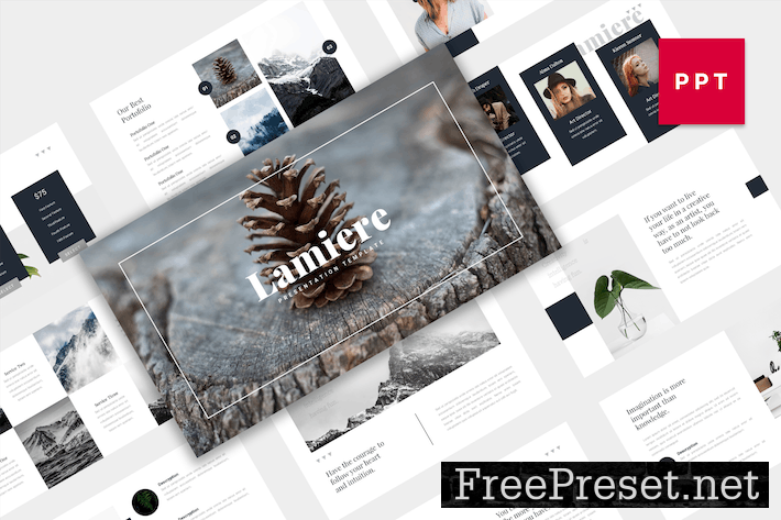 Minimalist PowerPoint Template VMK4TFZ