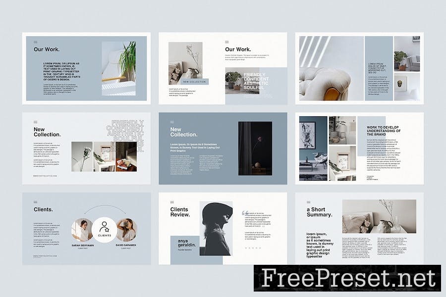 Minimalist Presentation Google Slides Template ULTNXUX