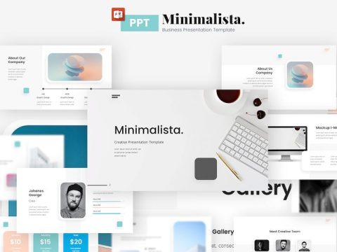 Minimalista Creative presentation template AN5SEJ7