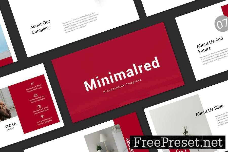 Minimalred Keynote Template HN2HFPA