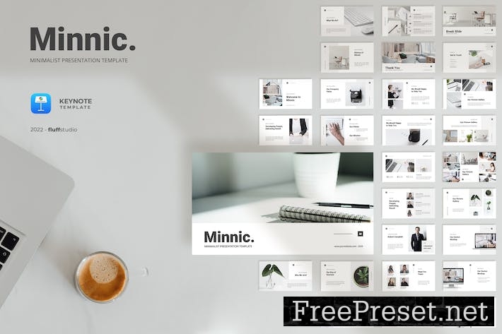 Minnic - Minimalist Keynote Template A67RC4G