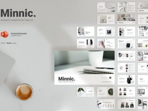 Minnic - Minimalist Powerpoint Template 555Z77M