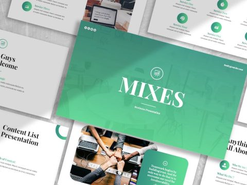 Mixes - Business Keynote Template DX8BK7E