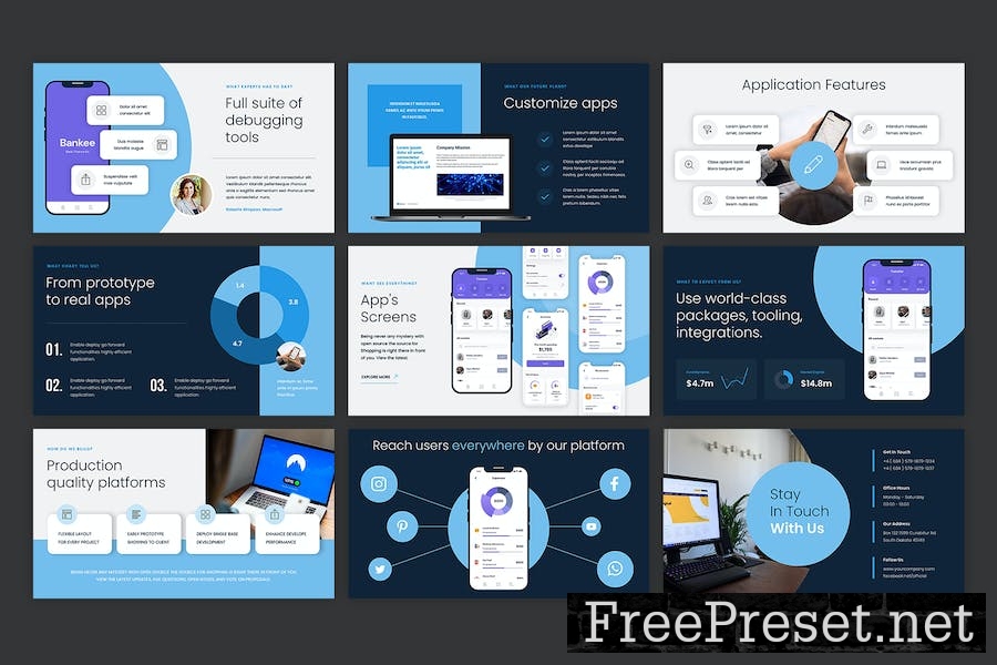 Mobile Apps Powerpoint Template RV9WNLZ