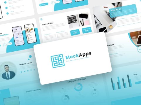 MockApps - Mobile App Keynote Template 3ND86NW