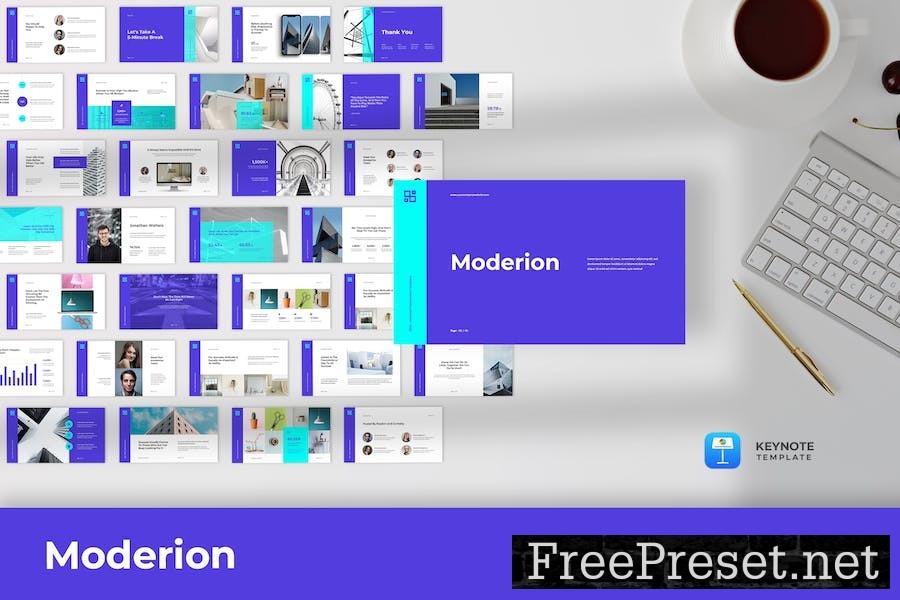 Moderion - Minimalist Keynote Template 5DWKS26