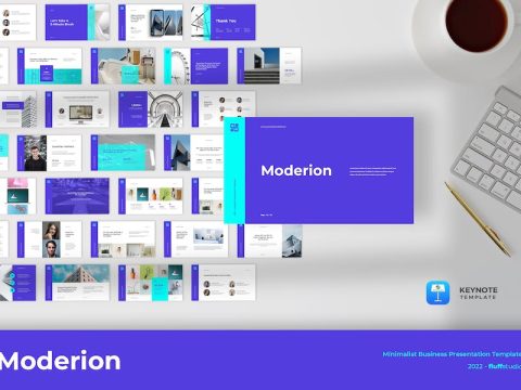 Moderion - Minimalist Keynote Template 5DWKS26