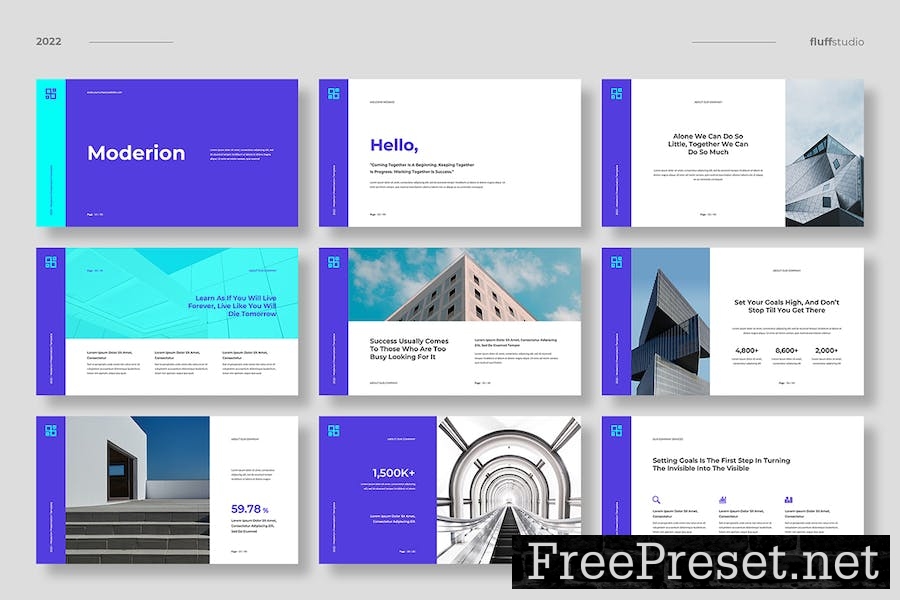 Moderion - Minimalist Keynote Template 5DWKS26