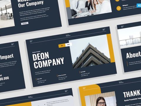 Modern Blue Gray Business Digital Presentation 008