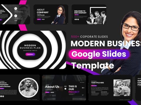 Modern Business Plan Google Slides Template 435CRGJ