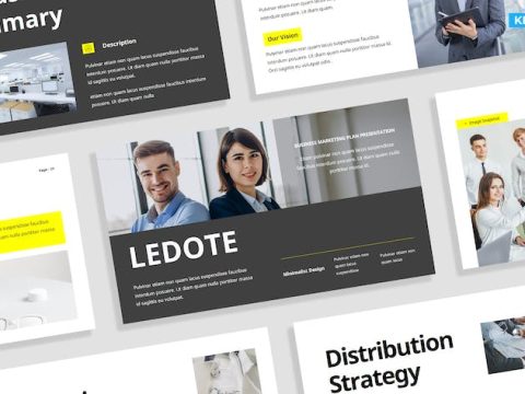 Modern Gray Yellow Marketing Business Presentation