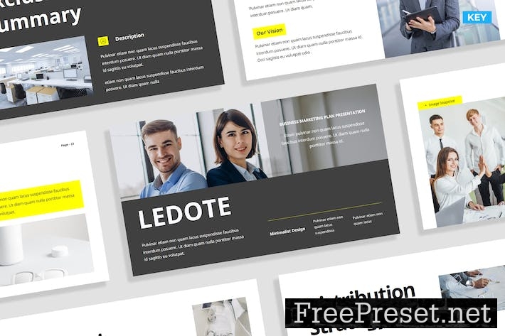 Modern Gray Yellow Marketing Business Presentation