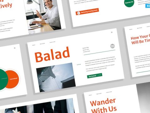 Modern White Orange Business Digital Marketing 021