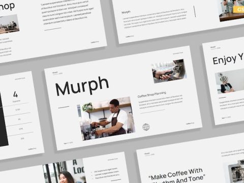 Modern White Simple Black Coffee Shop Planning 023 6EHUML6