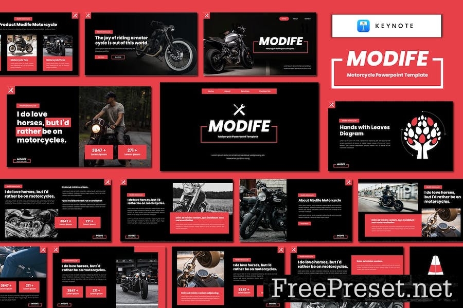 Modife - Motorcycle Keynote Template VC75L7D