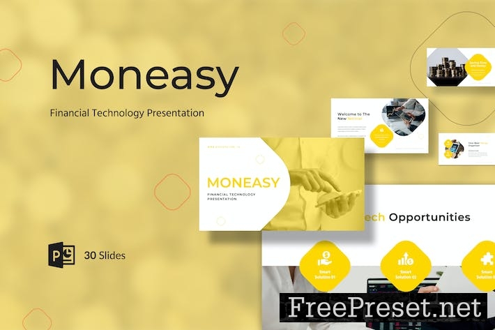 Moneasy - Financial Technology PowerPoint XAH8PFE