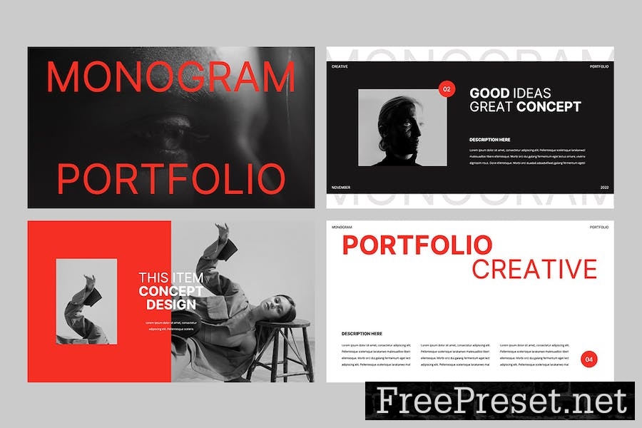 MONOGRAM - Portfolio Keynote Template 9FQWZQG