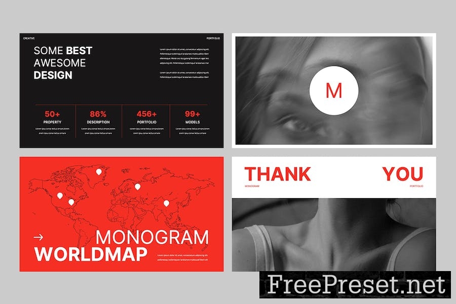 MONOGRAM - Portfolio Keynote Template 9FQWZQG