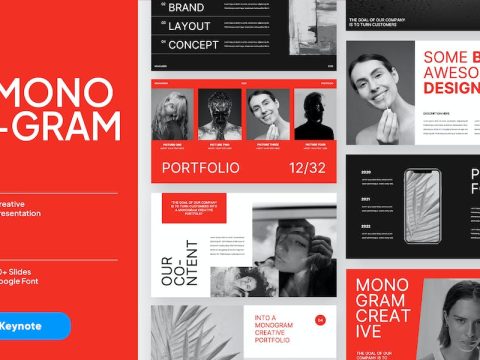 MONOGRAM - Portfolio Keynote Template 9FQWZQG