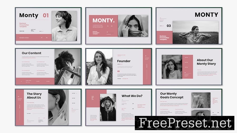 Monty - Business Presentation Keynote Template R7ZXCT2