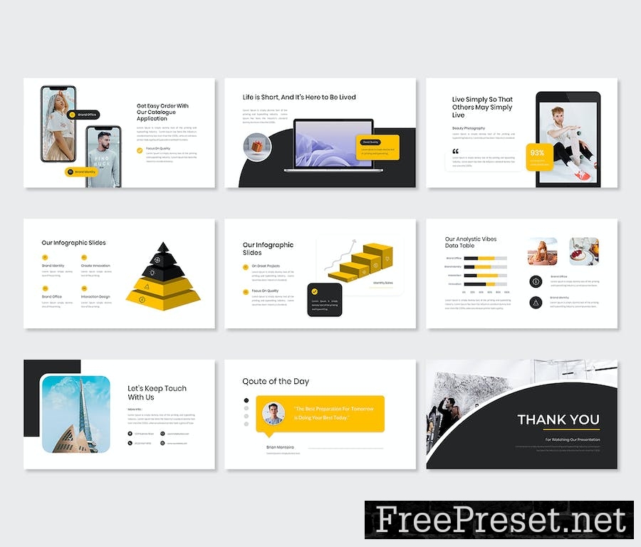 Morena – Creative Pitch deck PowerPoint Template NNXYX2V