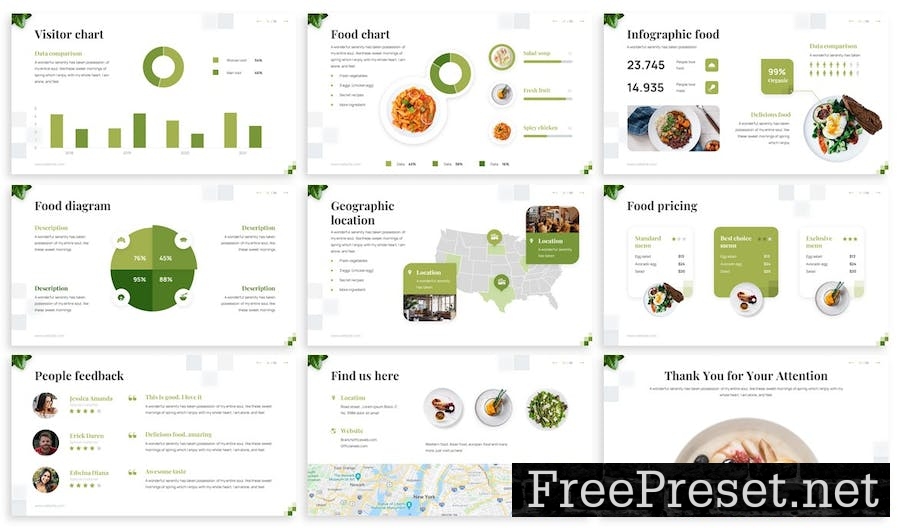 Moresh - Healthy Food Keynote Template JJHJYCL