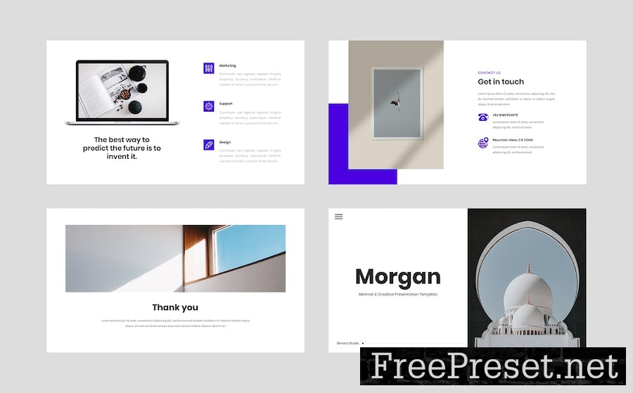 Morgan - Minimal & Creative Keynote Template GPB273K