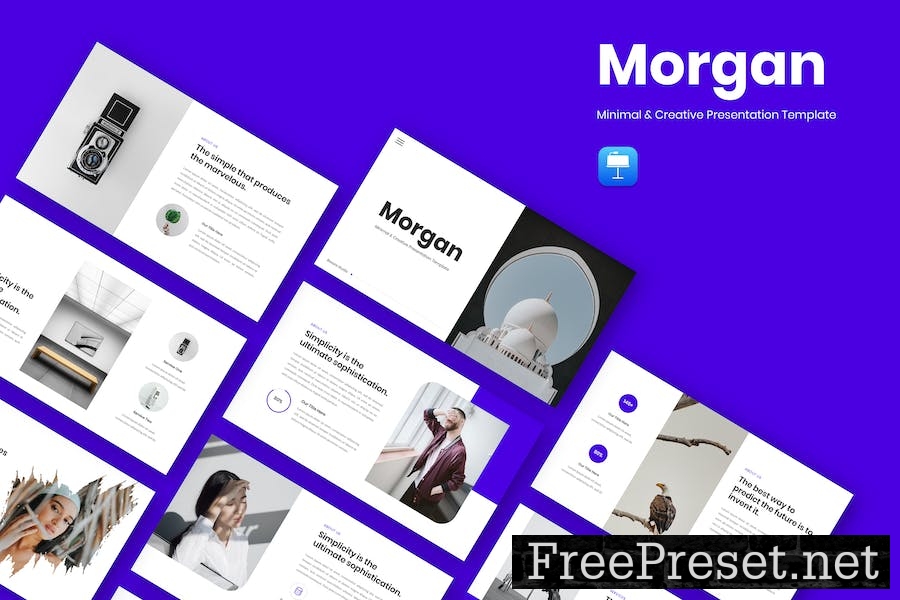 Morgan - Minimal & Creative Keynote Template GPB273K