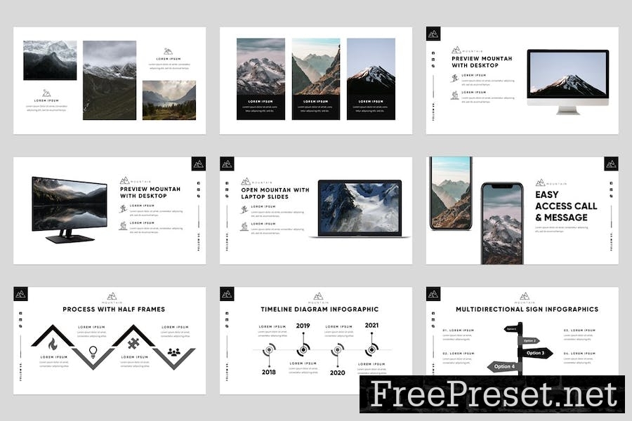 Mountah - Mountain Adventure Keynote Template S8CBF9T