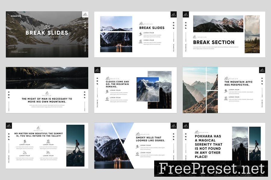 Mountah - Mountain Adventure Keynote Template S8CBF9T