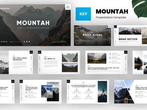 Mountah - Mountain Adventure Keynote Template S8CBF9T