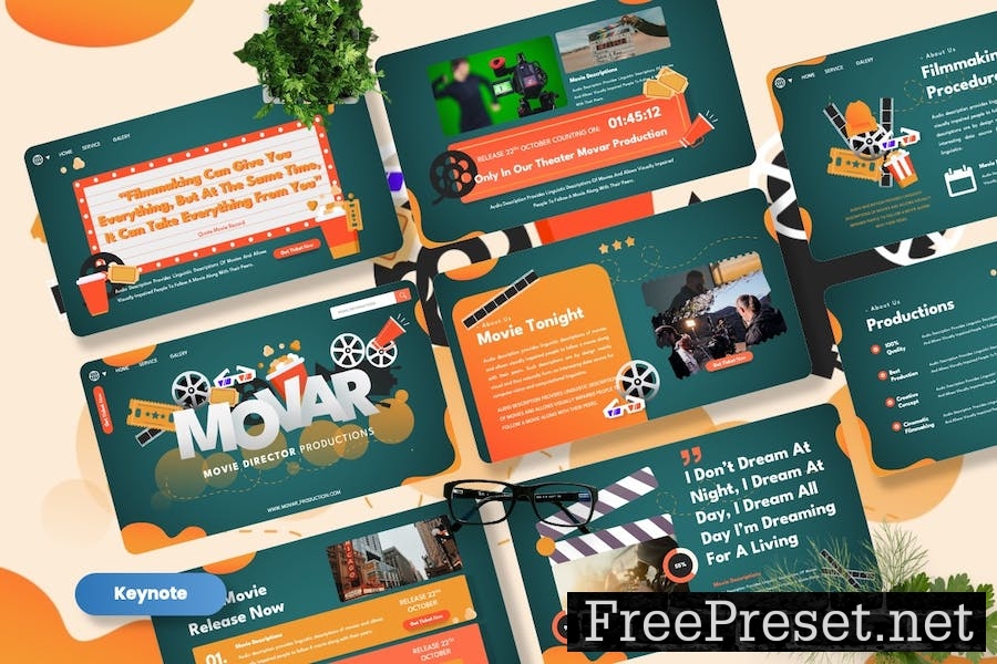 Movar - Movie Director Keynote Template R3LQAF6