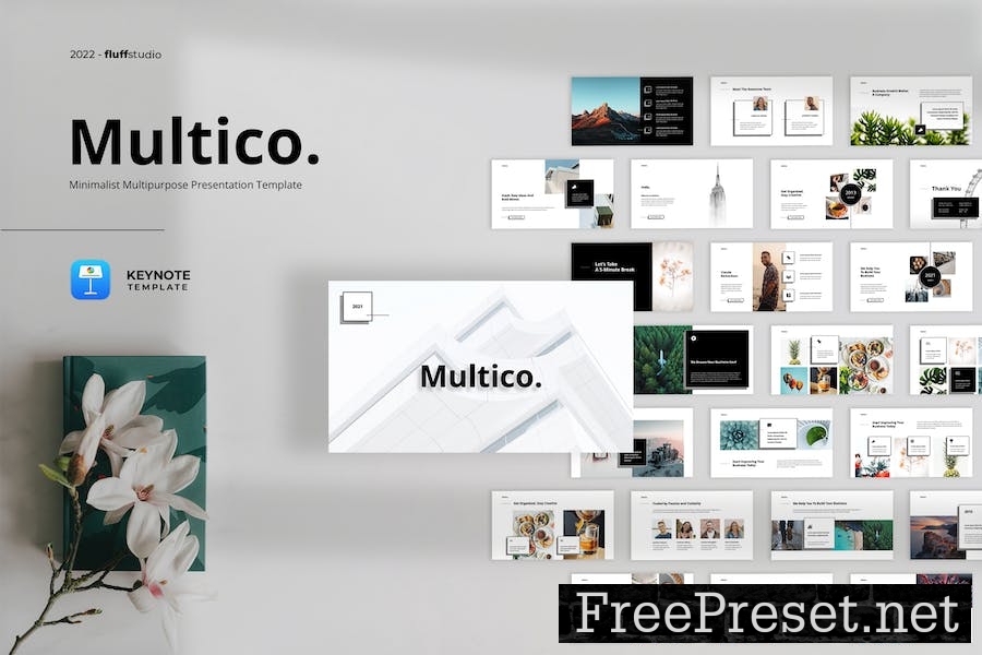 Multico - Minimalist Keynote Template 7VKWPVT