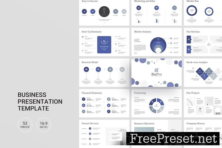 Multipurpose Business Google Slides Presentation L2HF24F